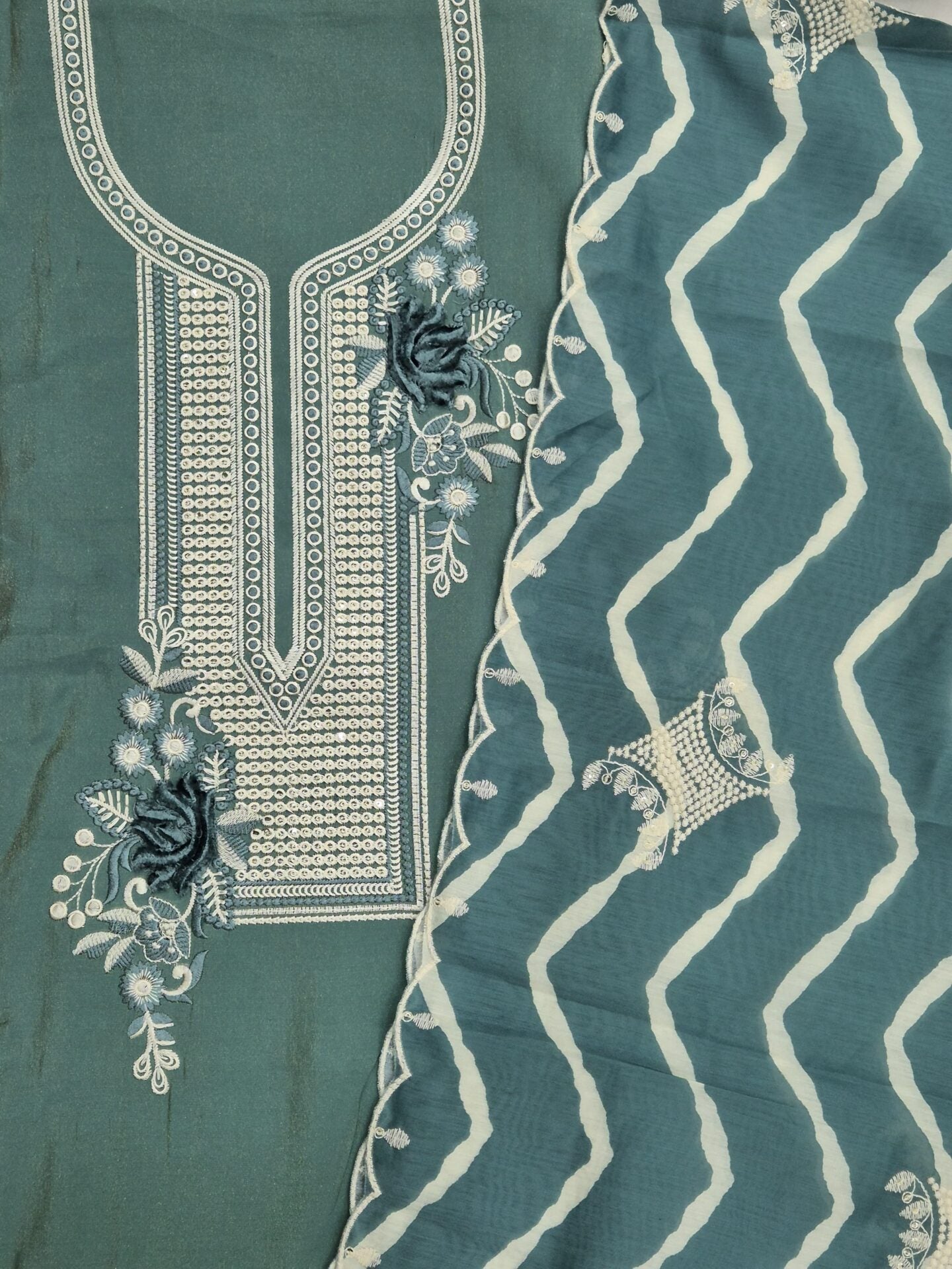 Glam Shimmer Embroidered Ensemble