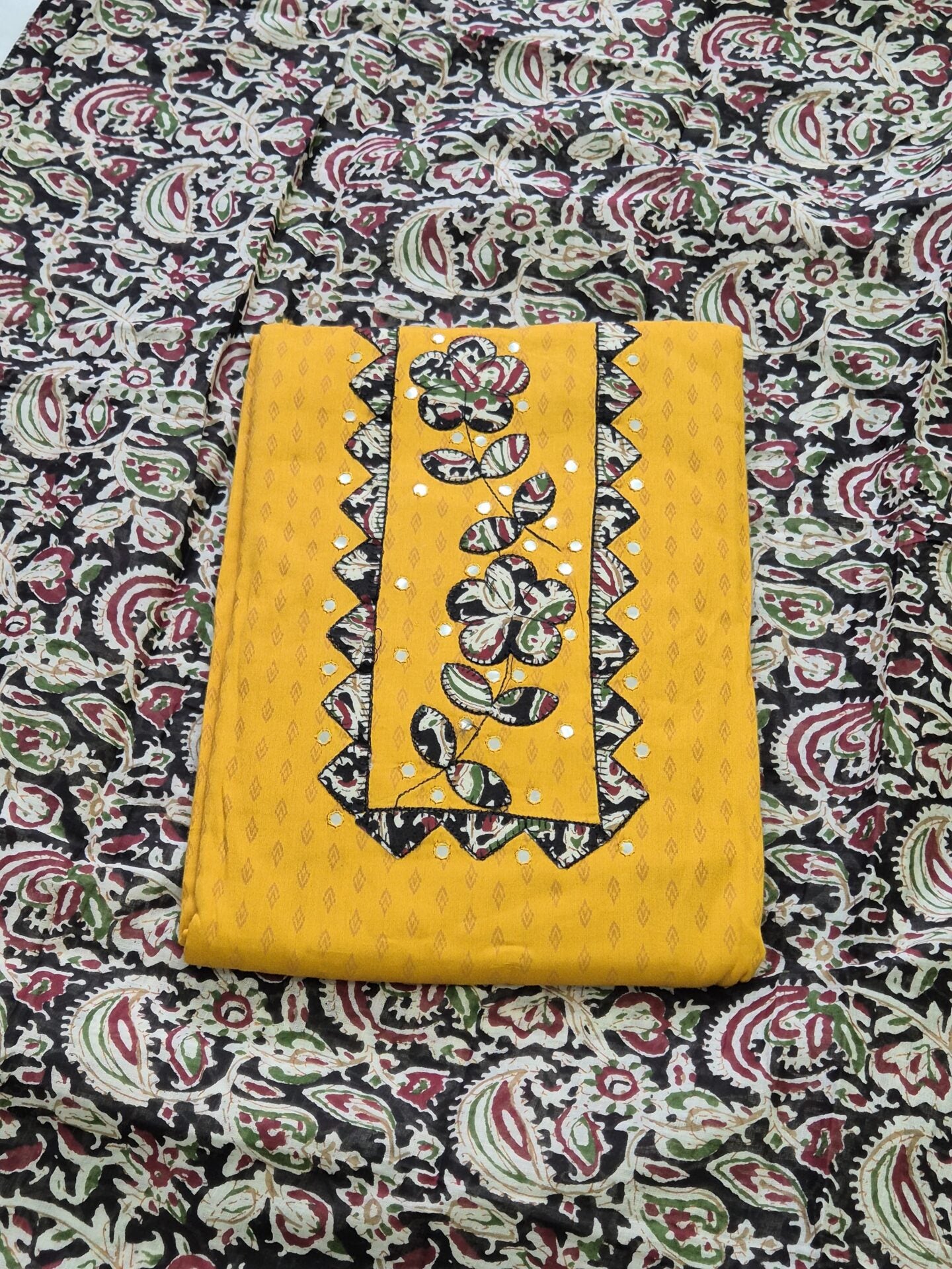 Premium Kalamkari cotton with patch work