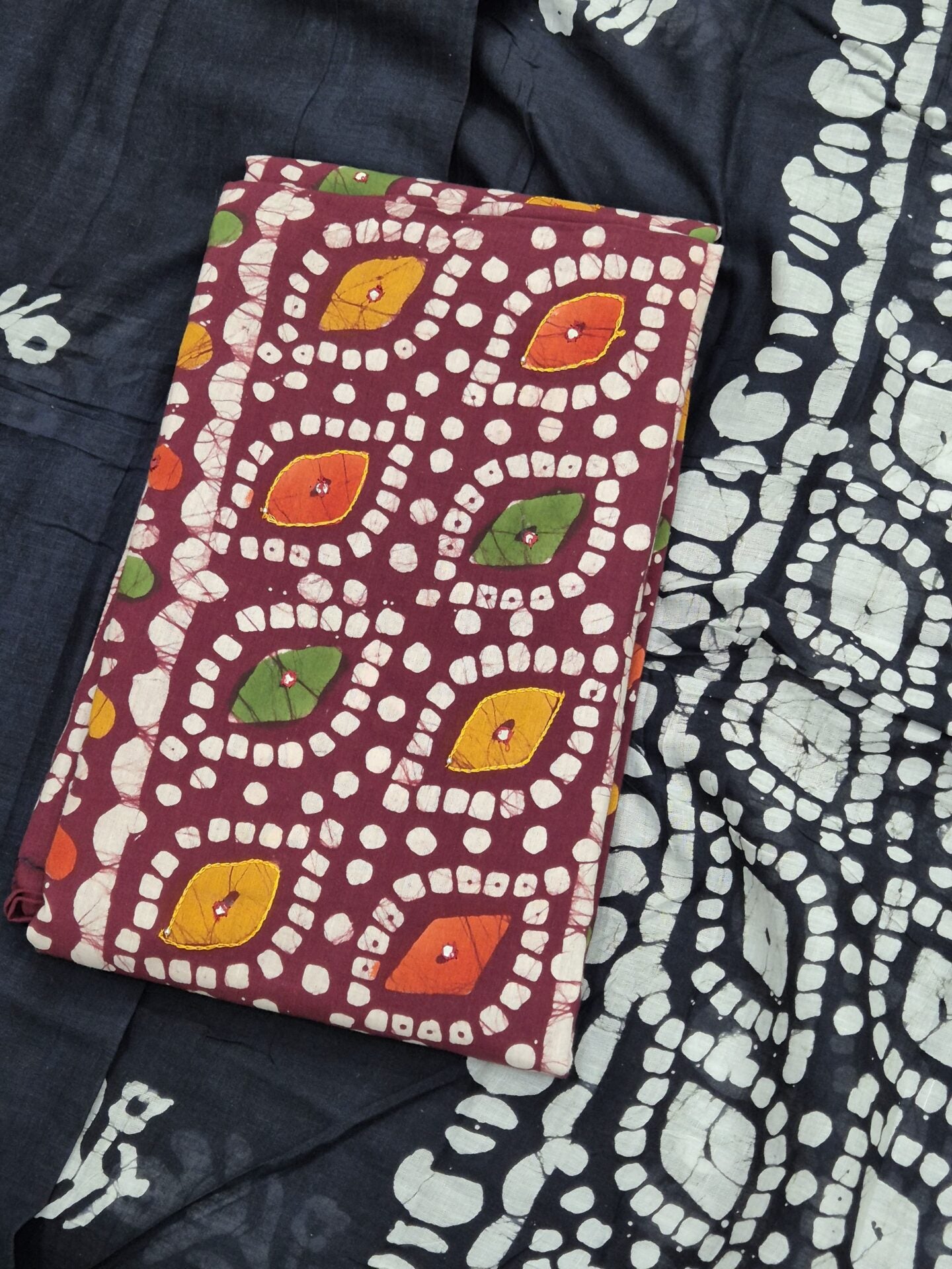 Batik Cotton Block print 3 piece set