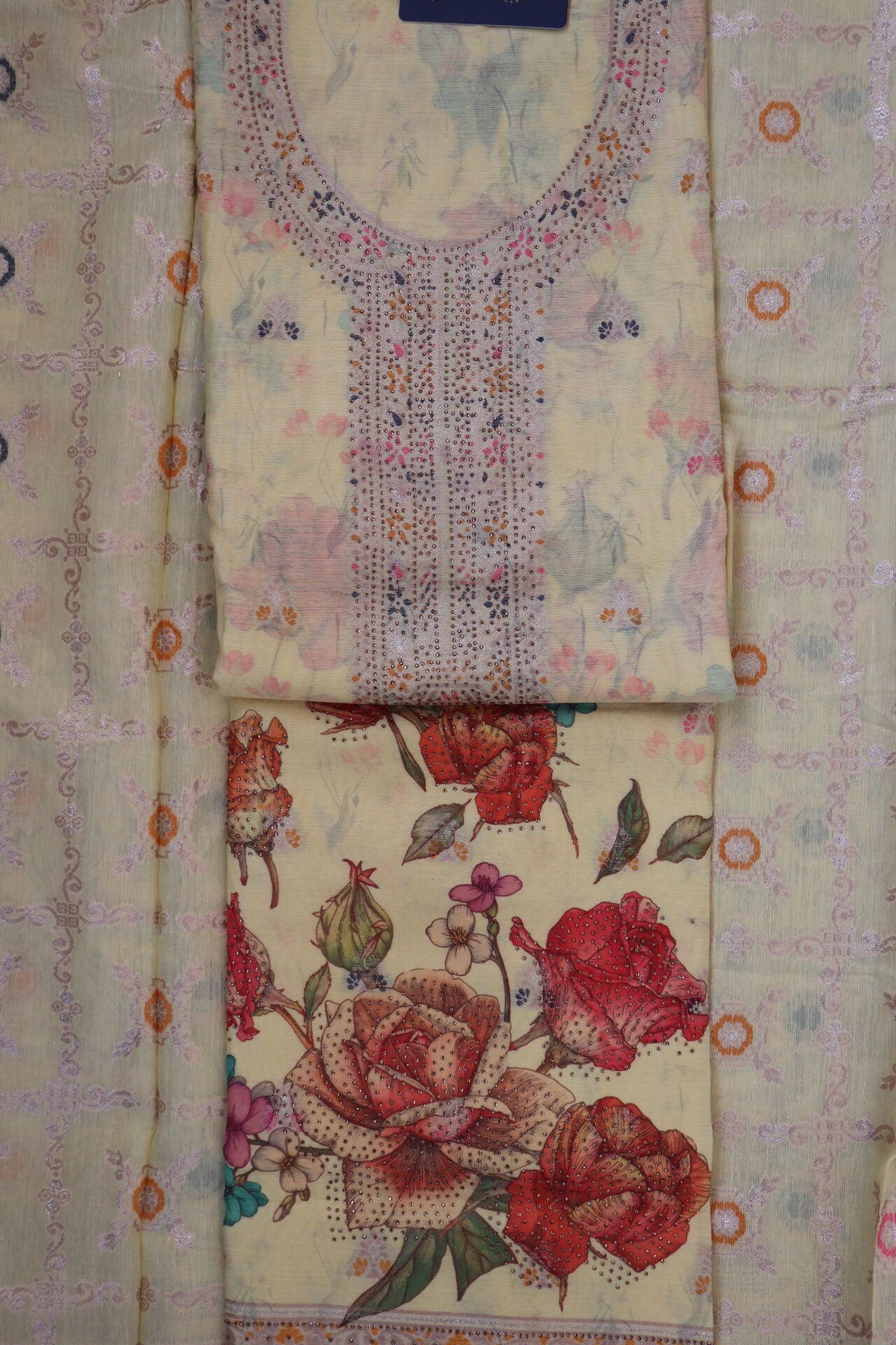 Variety Jacquard Silk Ensemble