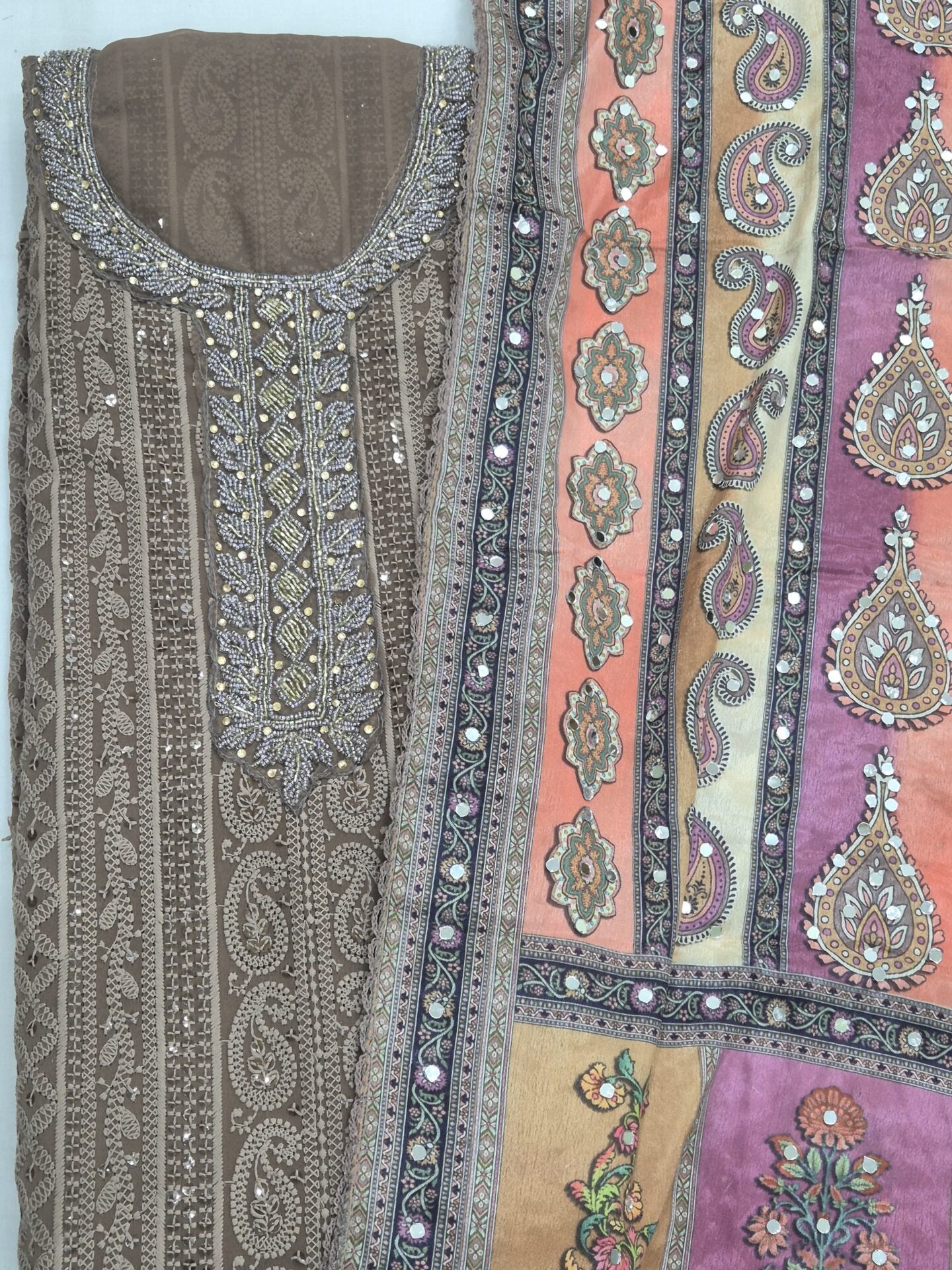 Sunlight Lucknowi ChikanKari Set