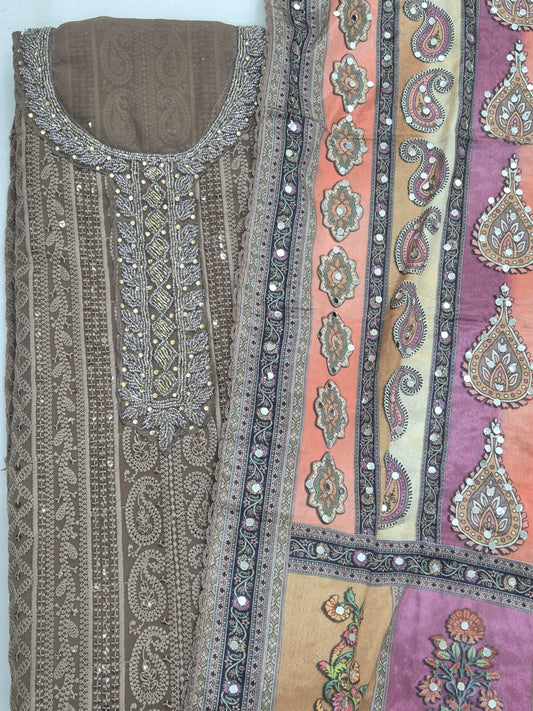 Sunlight Lucknowi ChikanKari Set