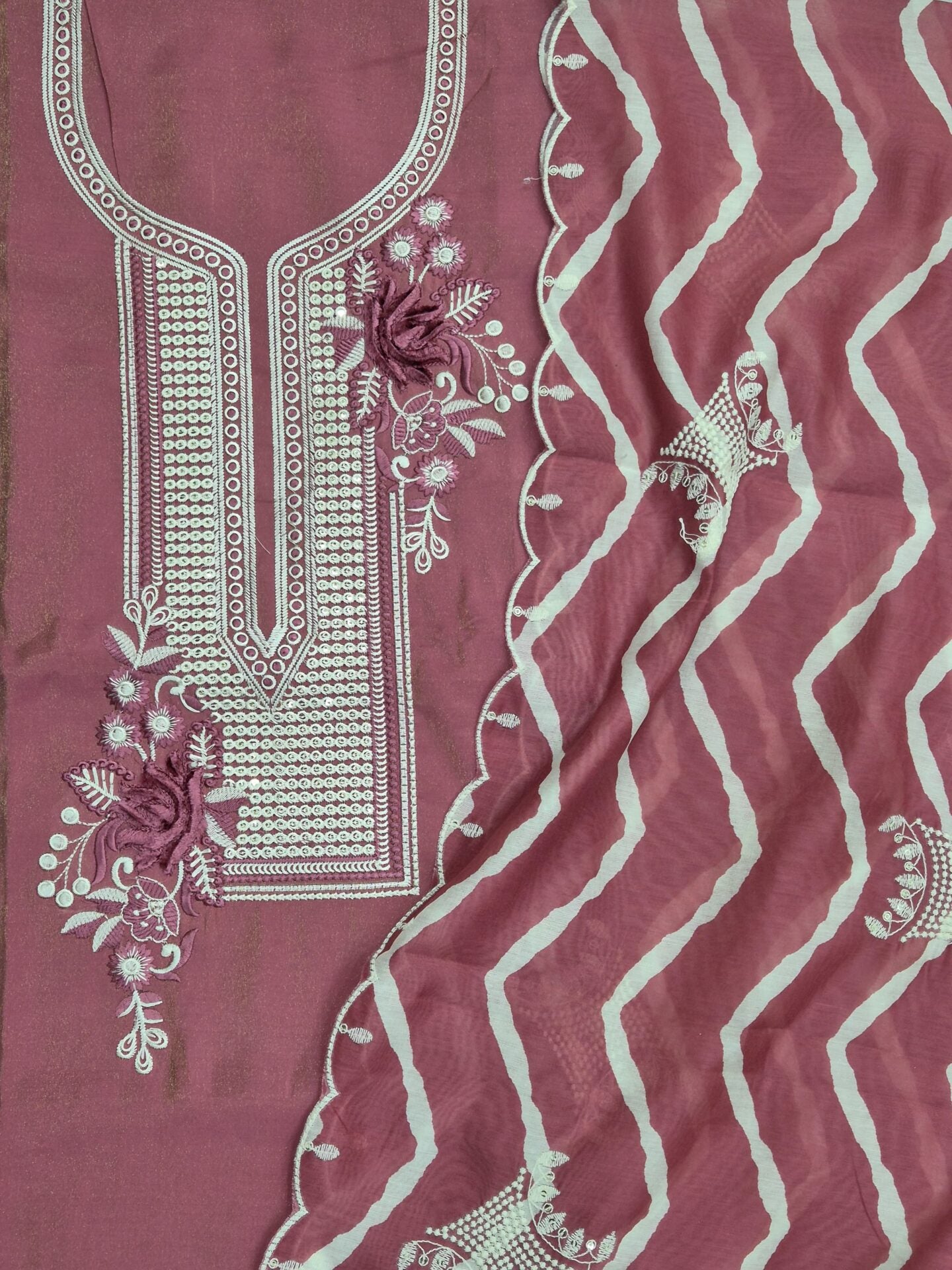 Glam Shimmer Embroidered Ensemble