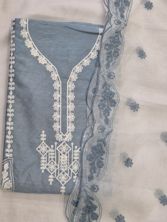 Belgium PV Silk Embroidered Set