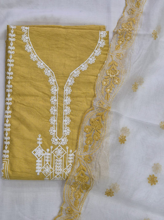 Belgium PV Silk Embroidered Set