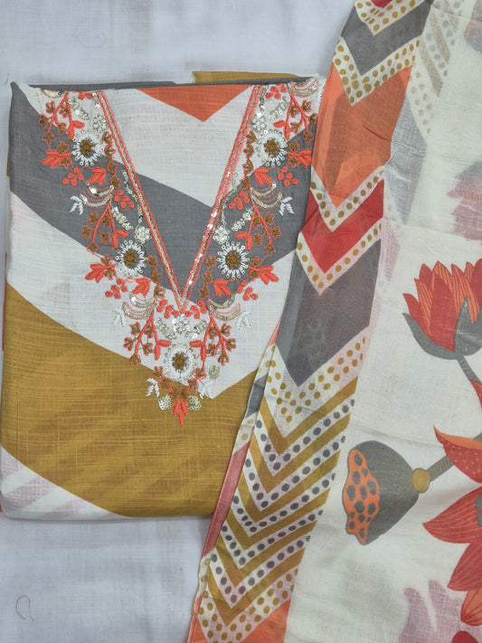 Gotapatti Cotton Office Wear Ensemble