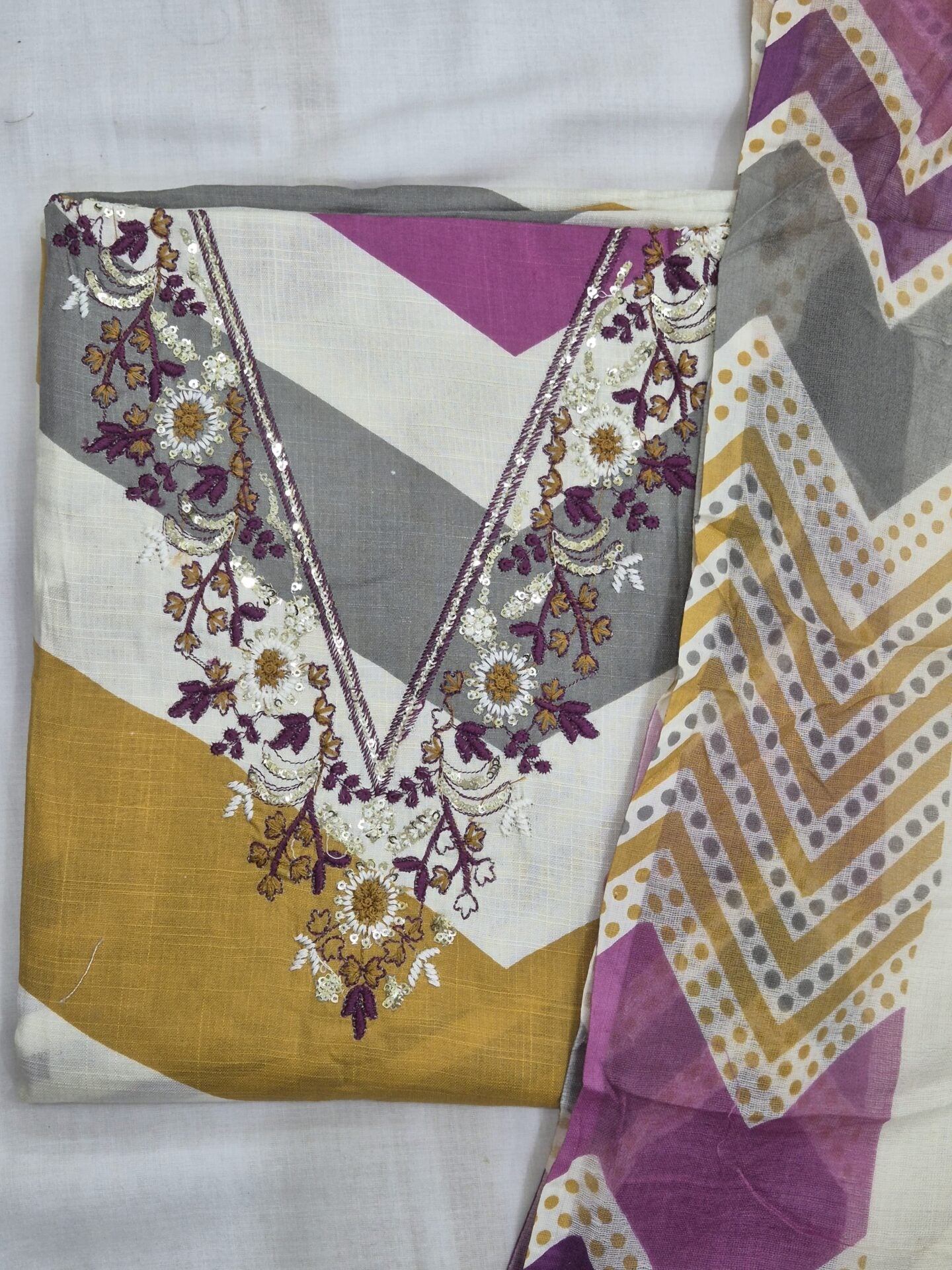 Gotapatti Cotton Office Wear Ensemble