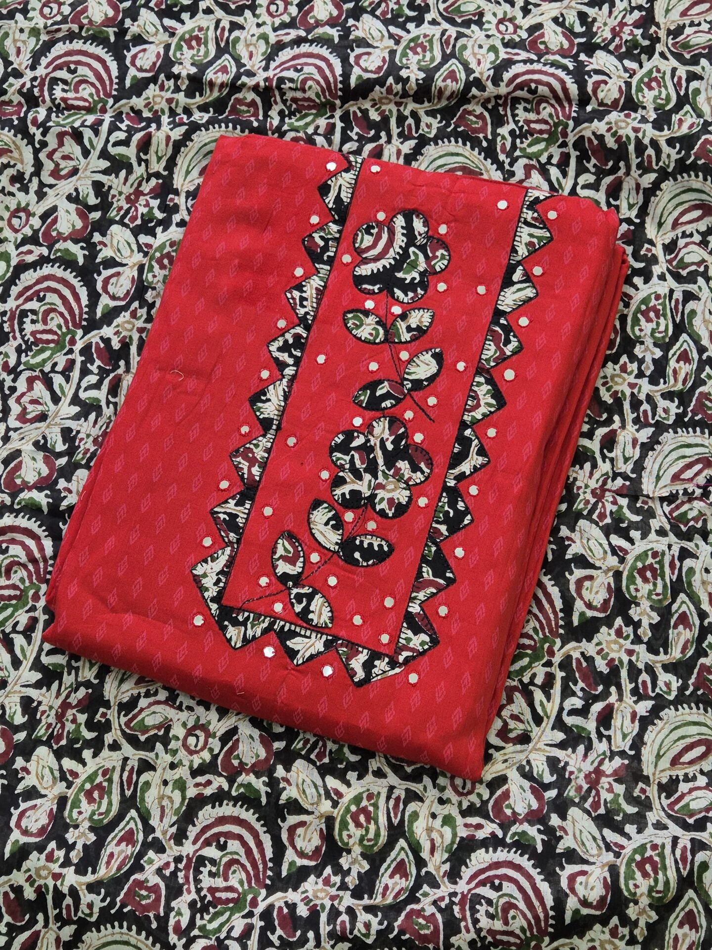 Premium Kalamkari cotton with patch work