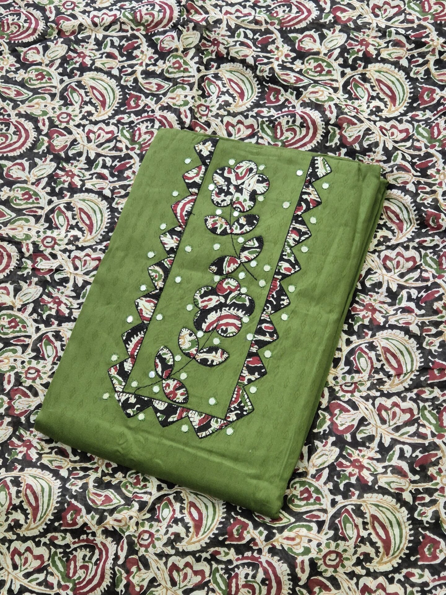 Premium Kalamkari cotton with patch work
