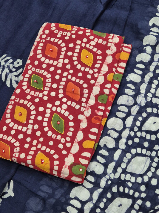 Batik Cotton Block print 3 piece set