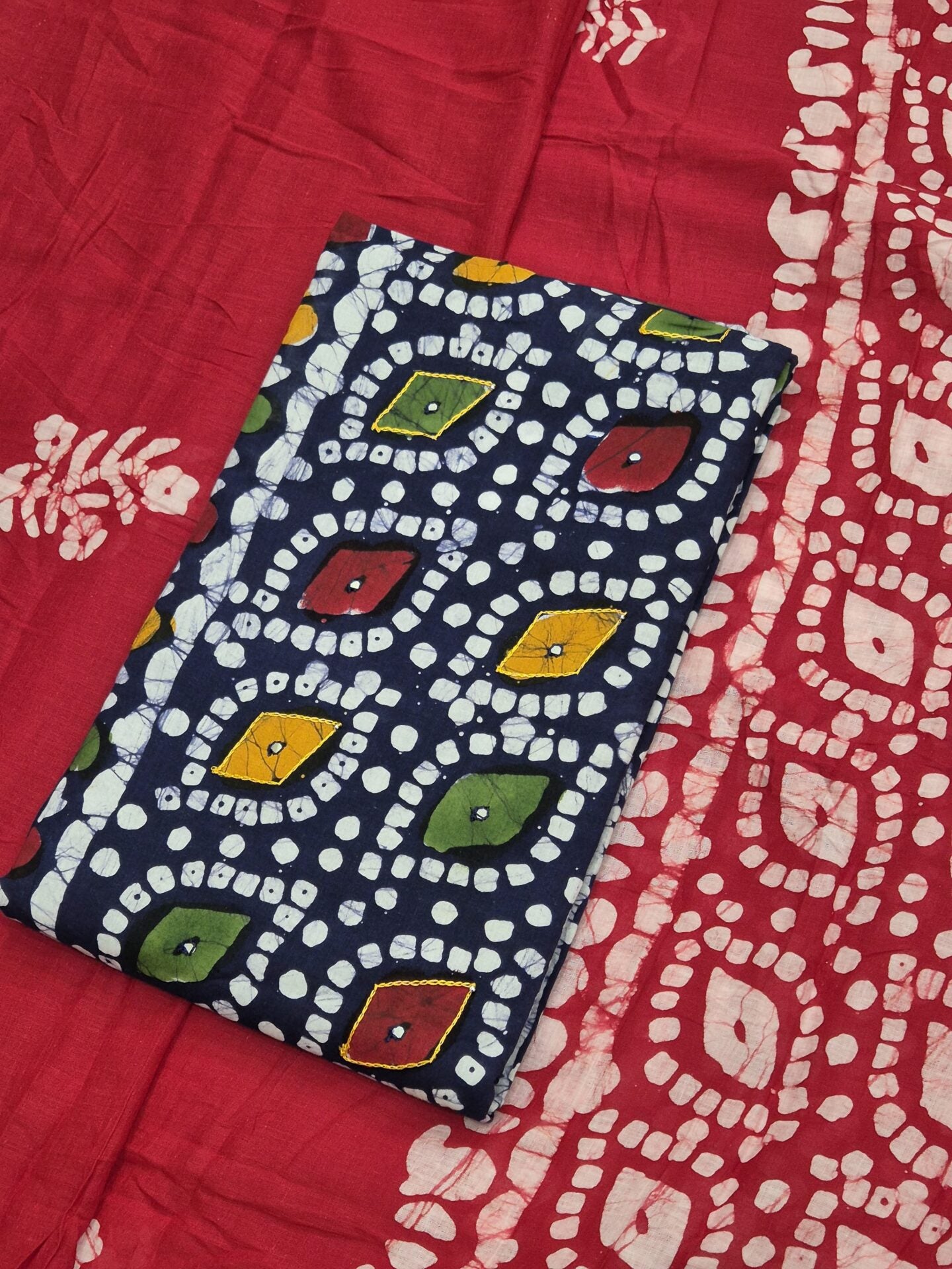 Batik Cotton Block print 3 piece set