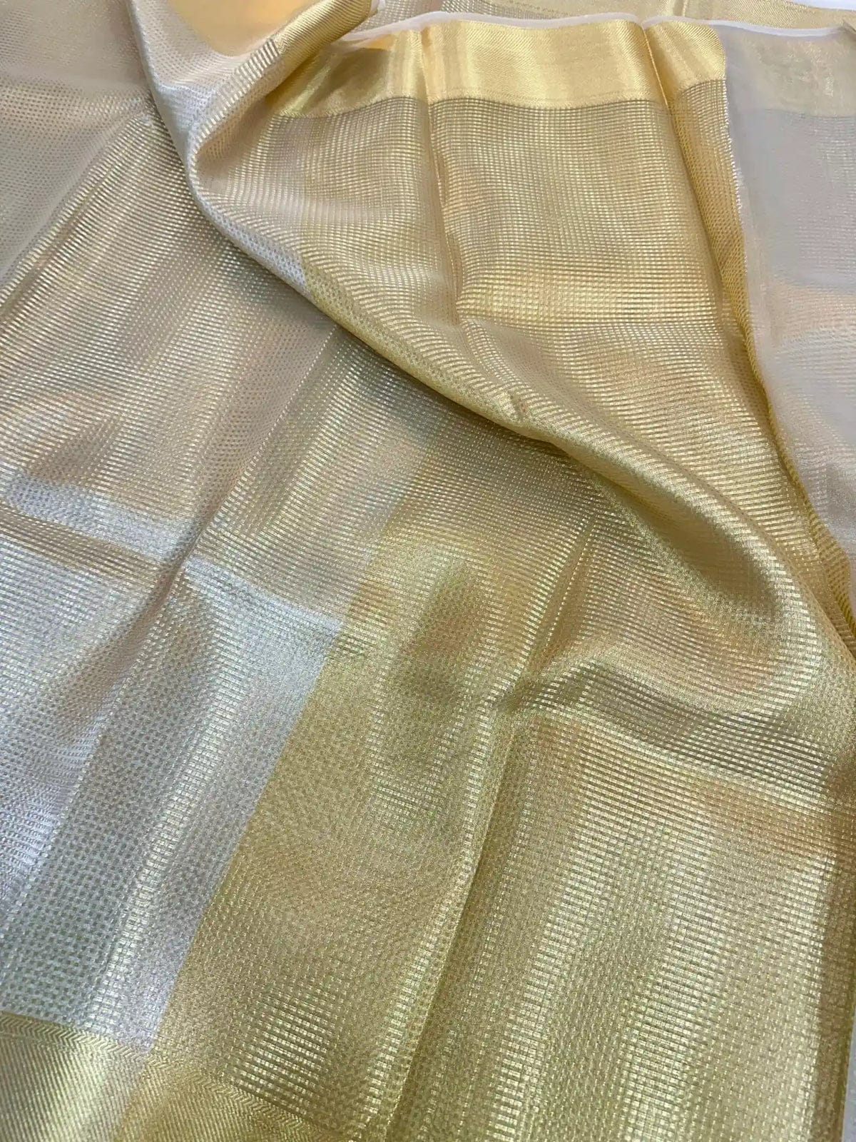 Exclusive Nayanthara Maam Inspired Brocade Tissue Silk Saree