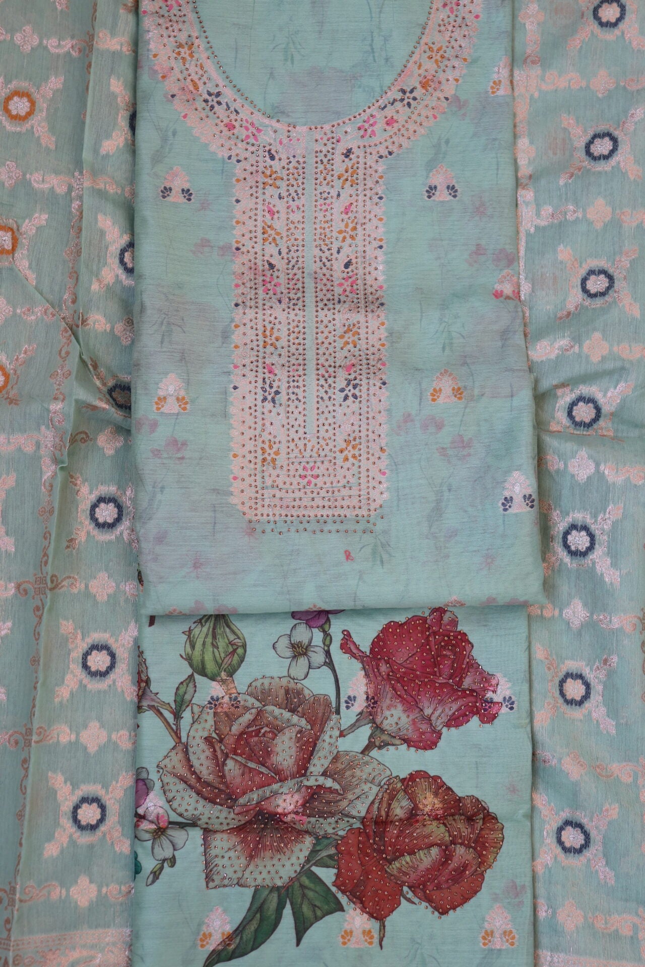 Variety Jacquard Silk Ensemble